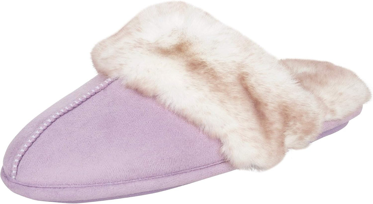 Indulge in Ultimate Comfort with Jessica Simpson's Faux Fur Memory Foam Slippers - Cozy, Stylish, and Slip-Resistant!